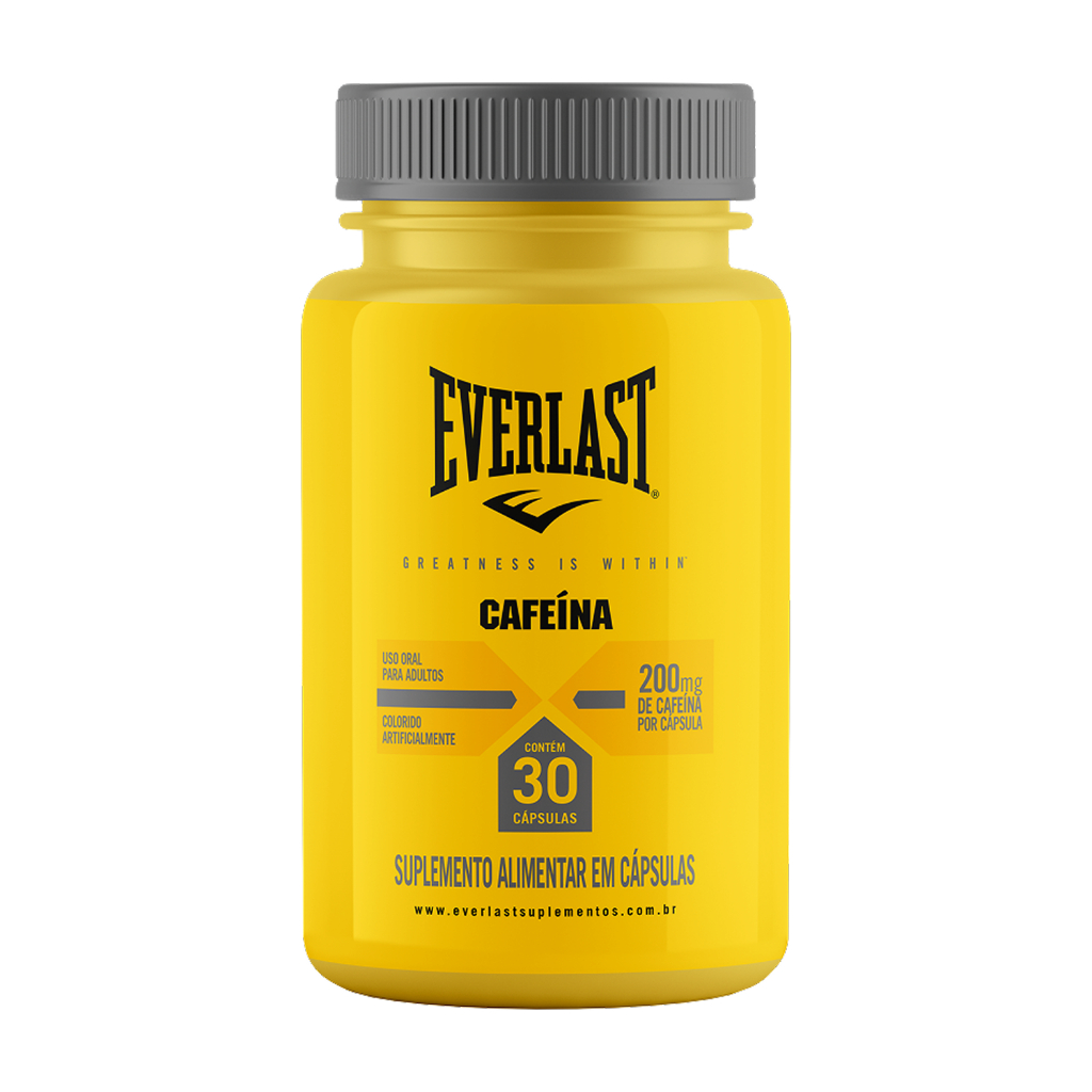 Cafeína 210mg em Cápsulas 30 Unidades - Everlast Suplementos