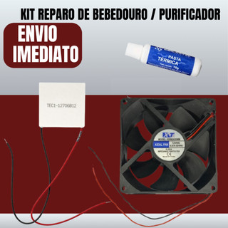Kit reparo bebedouro e purificadores Pastilha peltier cooler pasta térmica