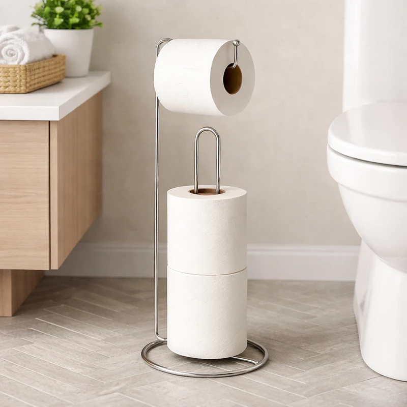 Suporte Luxo para Papel Higiênico - 48% Off! 🛁