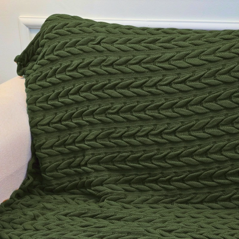 Manta Decorativa de Tricot para Sofá e Poltrona 150x100cm — foto 9