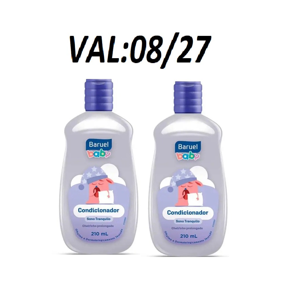 Condicionador Infantil Baruel Baby Sono Tranquilo 2 un 210ml cada.