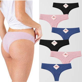 Kit Calcinhas Tanga Corte a Laser Sem Costura com Acabamento Premium