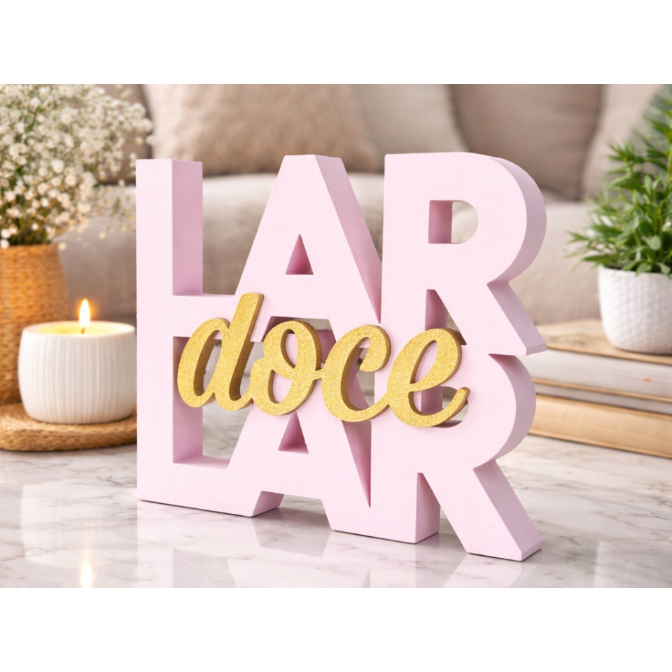 Enfeite LAR Doce LAR Decorativo 3D Sala Cozinha Presente Criativo Placa Decorativa Moderna Decoração