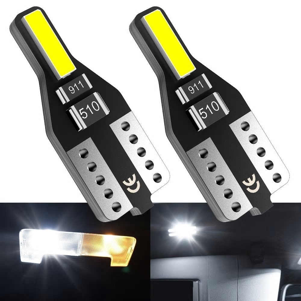 Par Lâmpada Pingo T10 2 Mini Leds Teto Mala Placa Farolete Lanterna