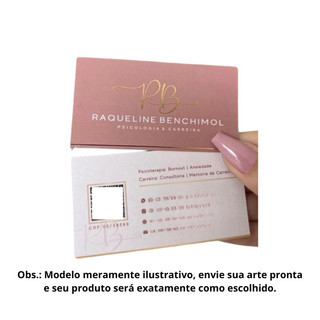 Cartão de Visita Personalizado 250 unidades Envie Sua Arte Pronta
