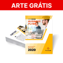 1000 Folhetos 10x14 Couchê Brilho 90g | Panfletos Personalizados Alta Qualidade