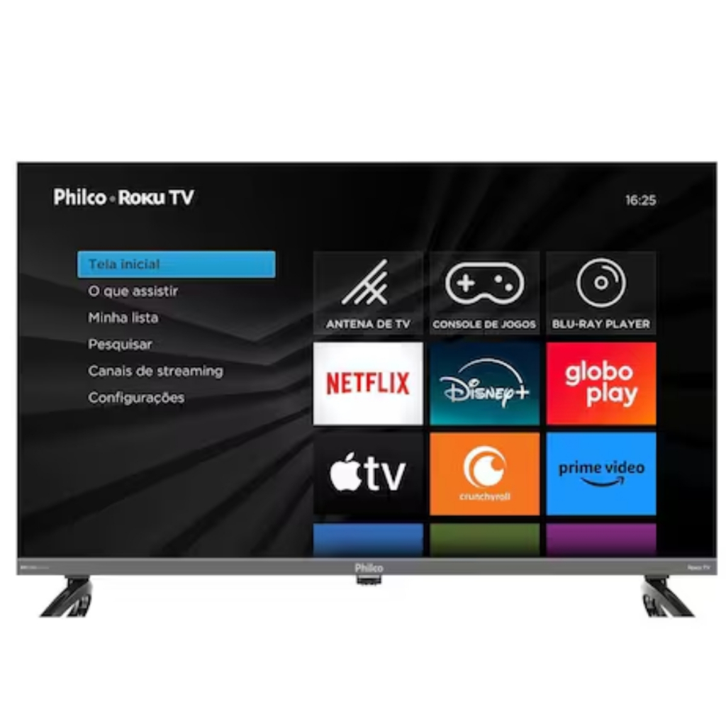 Smart Tv 43” Fhd Philco P43kra LED Roku Tv Hdr10 Dolby Audio