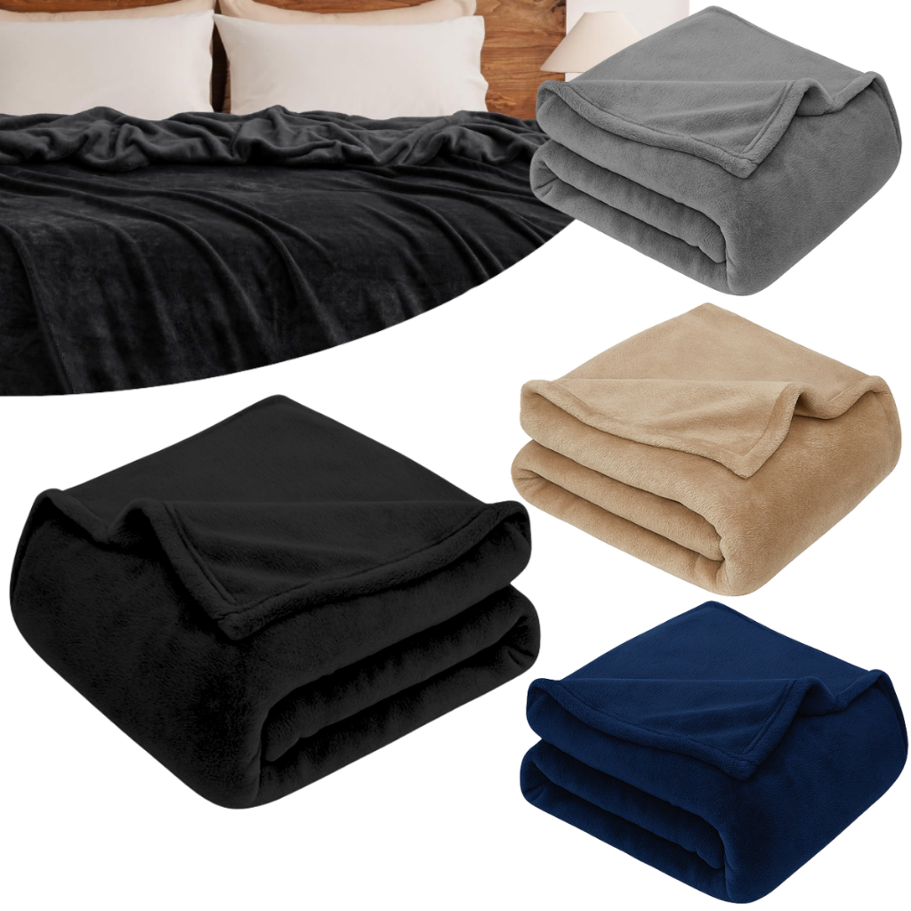 Cobertor Manta Casal 2,00x1,80Mt Microfibra Lisa Soft Antialérgica Coberta Macia Quentinha