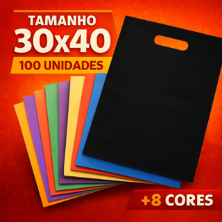 Sacola Boca De Palhaço 30x40 100/200/300 Unidades Sacolinha P/ Lojas em Oferta na Shopee