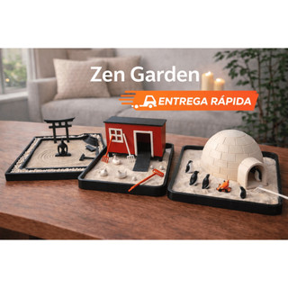 Jardim Zen Japonês Infantil e Adulto com itens decorativo