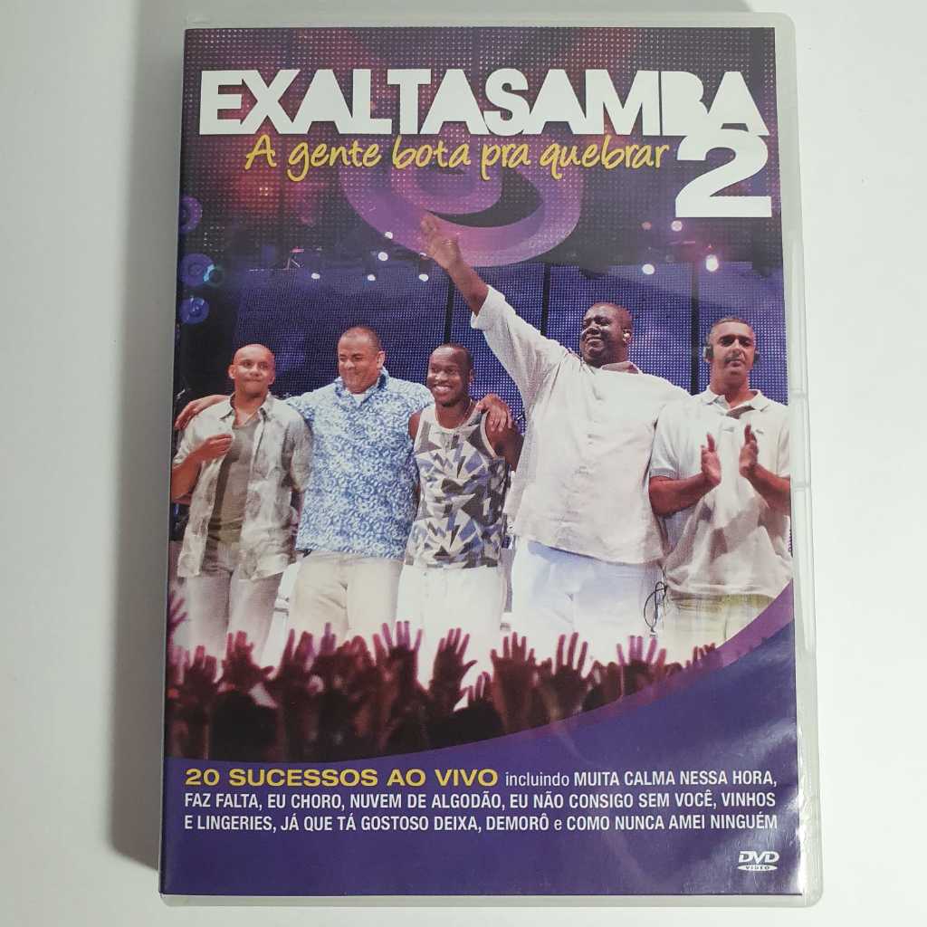 DVD Exaltasamba 2 A Gente Bota Pra Quebrar – Pagode, Samba, Brasil, Show, Ao Vivo - Original - MPB