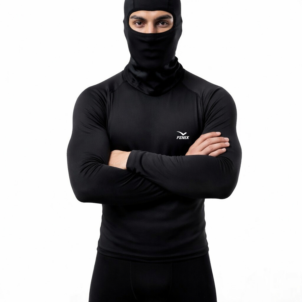 Kit Camisa Térmica com Balaclava Proteção UV 50+