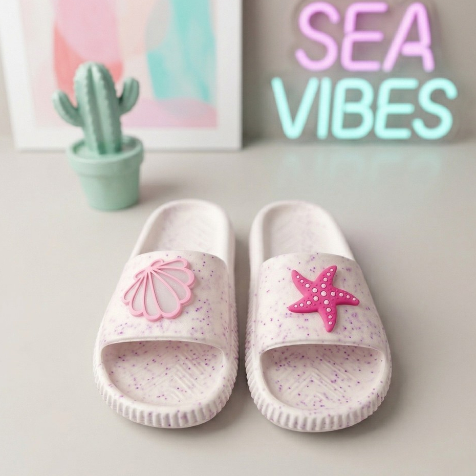 Chinelo Nuvem Slide Infantil Garotas Verão Leve Pratico Confortável