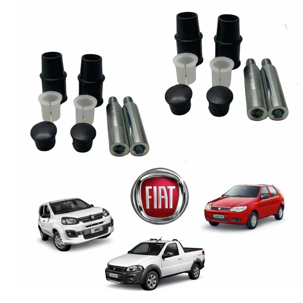 Kit Reparo 4 Pino Guia E Bucha Pinça Fiat PALIO/SIENA/UNO Dianteiro no