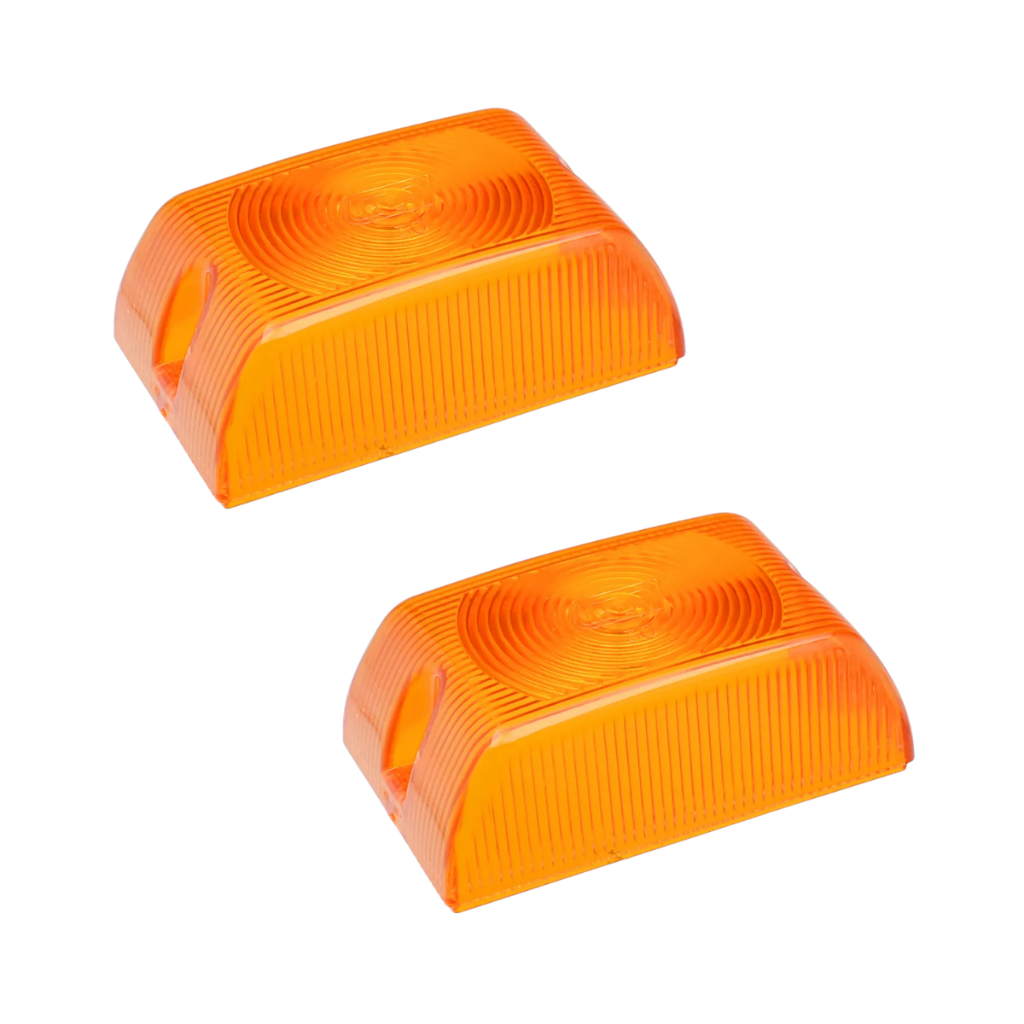 1 Par de Lente Lanterna Lateral Caminhão Carreta Bau GF0.030.-AM Laranja em Oferta na Shopee