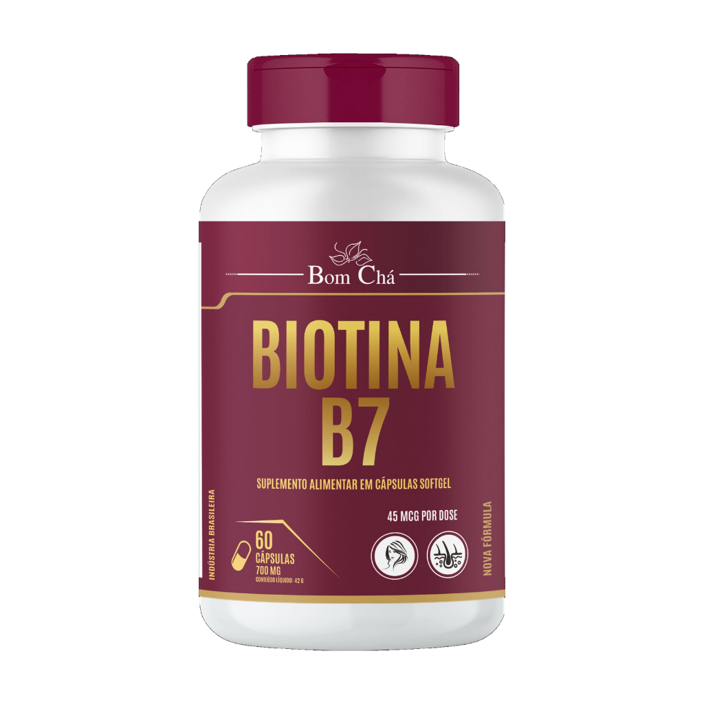 Biotina Concentrada Pote 60 Cáps - 150% V.D. (Valores diários) em Oferta na Shopee