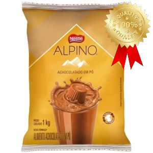 Achocolatado Alpino Nestlé 1Kg Original Chocolate  Em Pó Cremoso para leite, Chocolate Quente e Receitas
