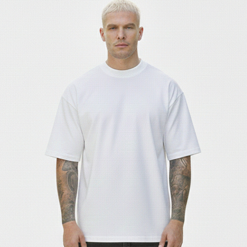 Camiseta Oversized Masculina Branca 100% Algodao Fio 30.1 Envio Imediato Streetwear Varias Cores Lisa