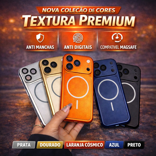 iPhone 13 14 15 16 17 Pro Max – Capa Magnética Fosca Anti Impacto com Proteção de Lente MagSafe em Oferta na Shopee