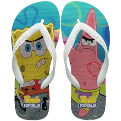 Chinelo Personalizado Bob Esponja e Patrick Estrela - Só Originais