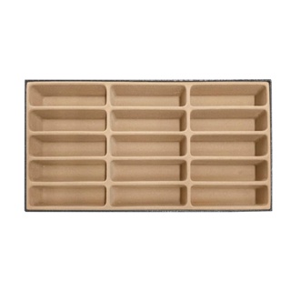 Bandeja Organizadora para 15  Óculos Preto com Interno Aveludado Bege em Oferta na Shopee