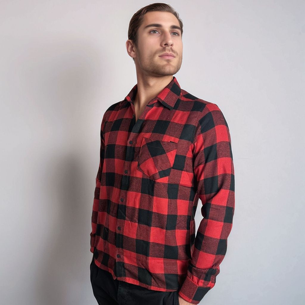 Camisa Xadrez Masculina Plus Size Camisa Flanela Masculino Camisa Xadrez Masculina Manga Longa