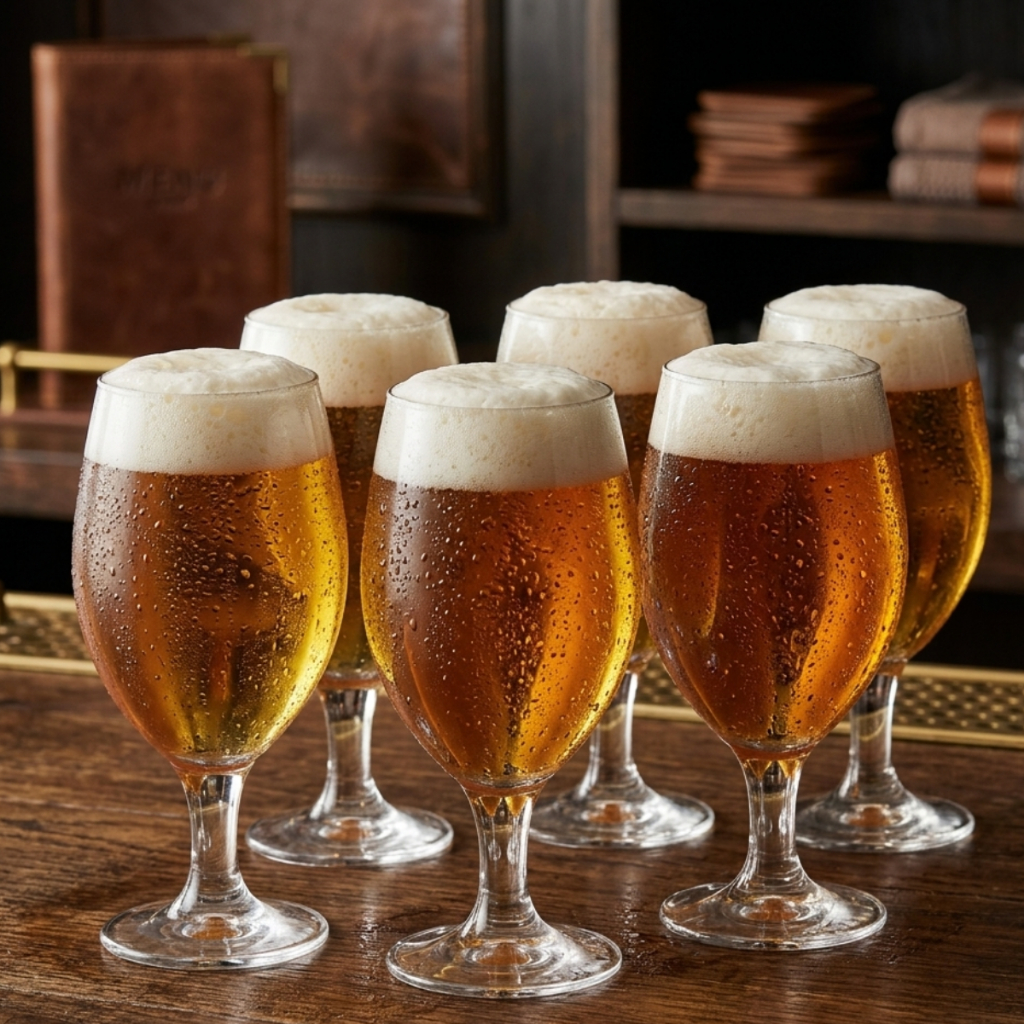 Jogo de Taças de Vidro Roma Para Cerveja 400ml 6 Pcs - Ruvolo