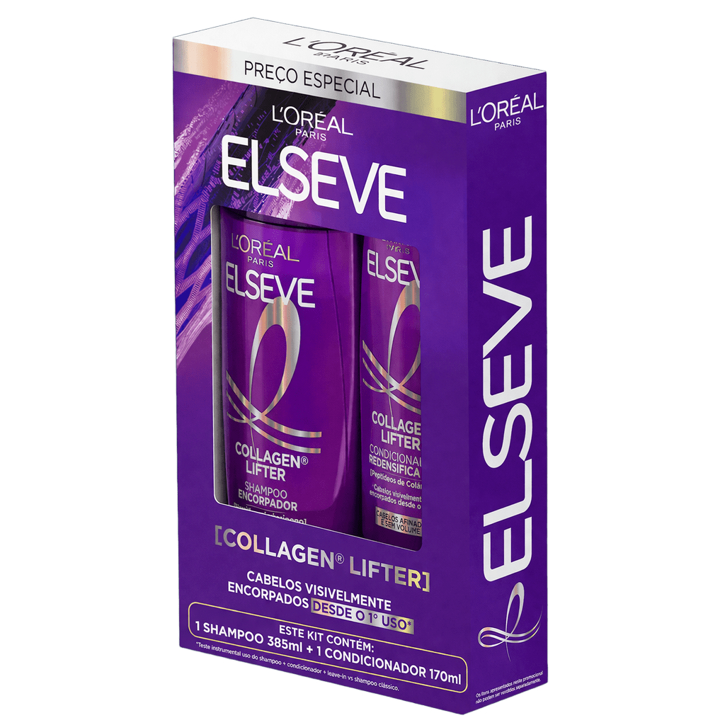 Kit Elseve Collagen Lifter Shampoo 385ml + Condicionador 170ml