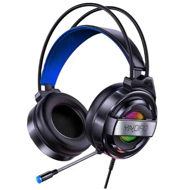 Headfone Gamer Fone de Ouvido Q8 Rgb Headset Gamer - Gaming Fone de Ouvido com Fio - Miniatura 2