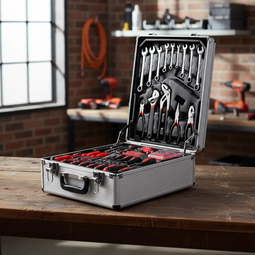 Maleta Kit Completo Jogo Ferramentas Manuais Alumínio Prateado Cinza Conjunto 186 Pçs Pronta Entrega em Oferta na Shopee