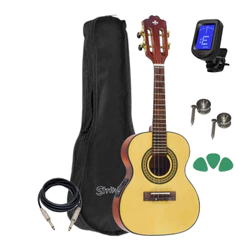Cavaco Strinberg Cs25e Natural Elétrico Aço + Capa/afinador