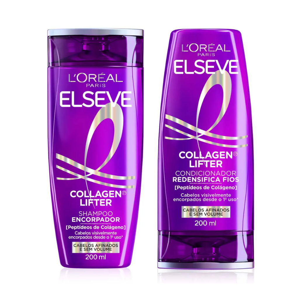 Kit Elseve Collagen Lifter Shampoo 200ml + Condicionador 200ml