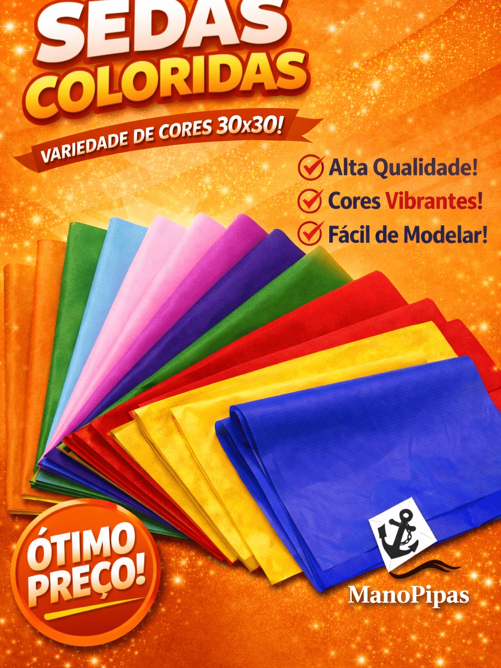 Dia dos Namorados Papel/Folha Seda 30x30 Branco e Cores c/ 100 Folhas Escolher as Cores Artesanatos