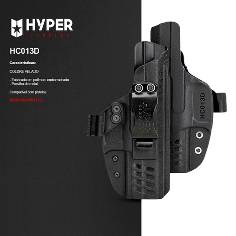 COLDRE VELADO BERETTA APX FULL - HYPER COMPANY - DESTRO