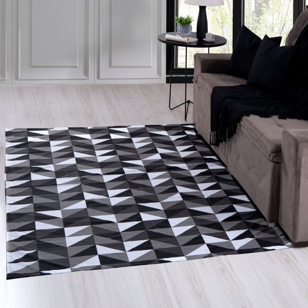 Tapete Sala Quarto Geométrico 2.00 x 1.40 Várias Estampas Antiderrapante (Fino)