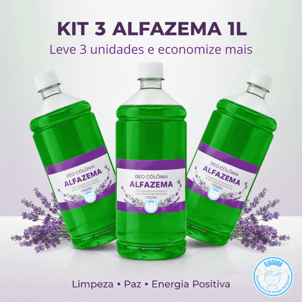 Alfazema 1 Litro Kit 3 Unidades Descarrego Forte Abertura de Caminho Bem-Estar. em Oferta na Shopee