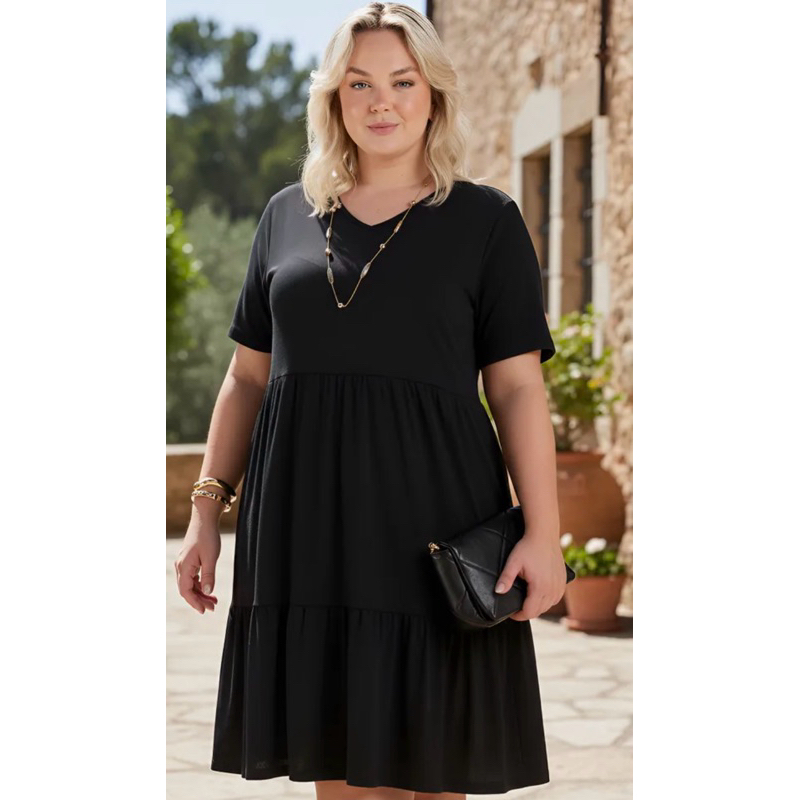 vestido 3 maria manga rodado suplex M G Gg G1 G2 M G GG G 1 G2 em Oferta na Shopee