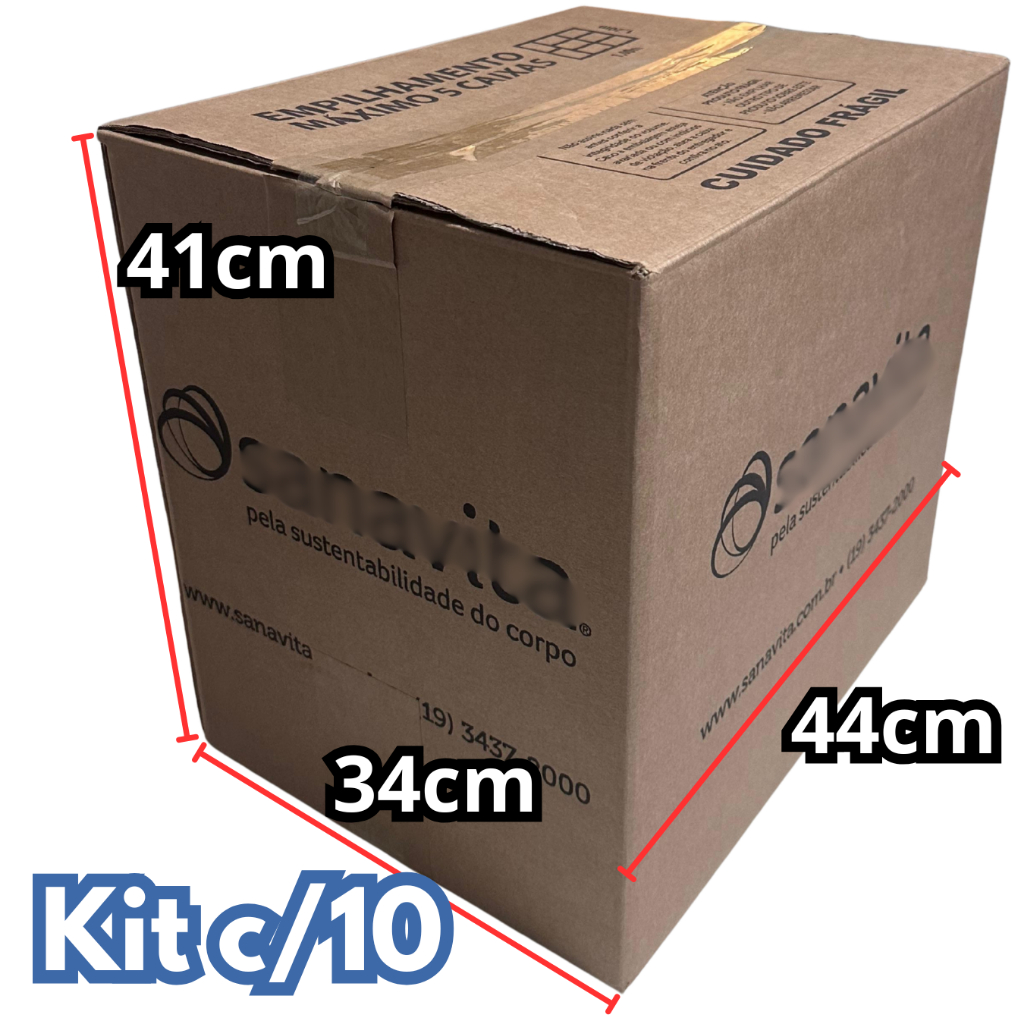Caixa de Papelão Super Resistente (Kit c/10)  Mudança Transporte Remessa Full Fulfillment - SN em Oferta na Shopee