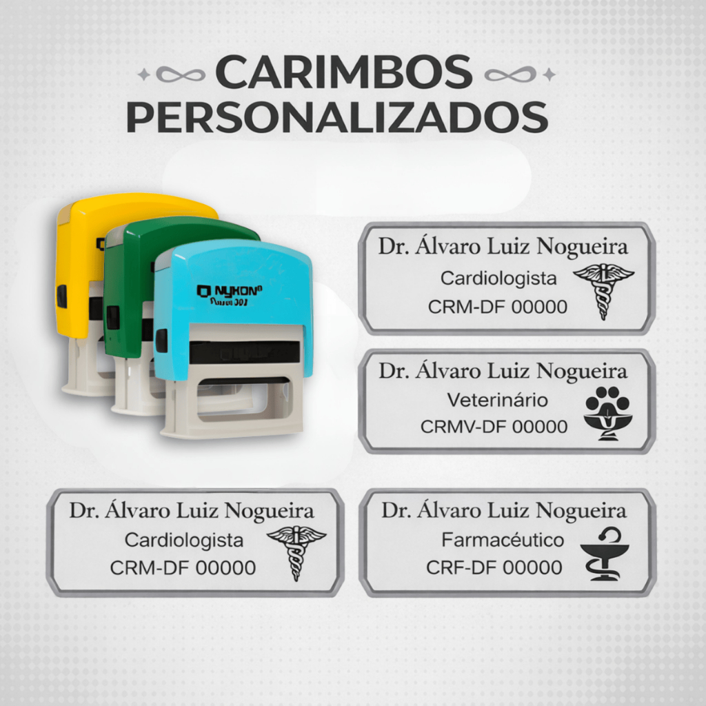 Carimbo Automático Personalizado Profissional Escritório