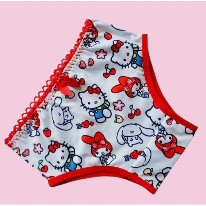 Kit 5 Calcinhas Infantis Criança Conforto forro de algodão Estampadas Sortidas atacado