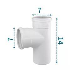 Conexão Tee Branco Para Esgoto 50