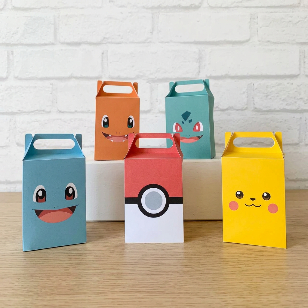 Caixinhas Pokemon Personalizadas Lembrancinha Aniversário Infantil