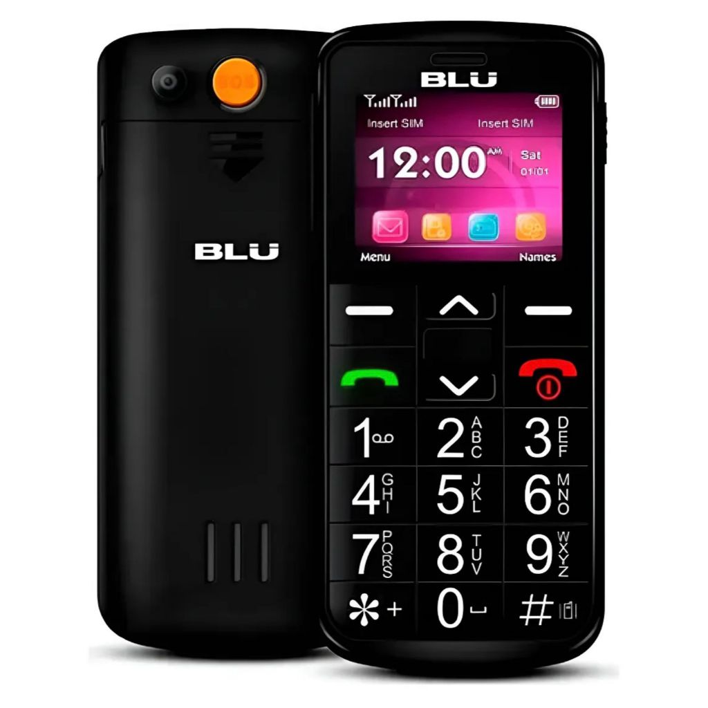 Celular de Idoso Blu Joy Tecla SOS discagem Rápida Tecla Grande Dual Chip Lanterna Rádio - 4g Desbloqueado