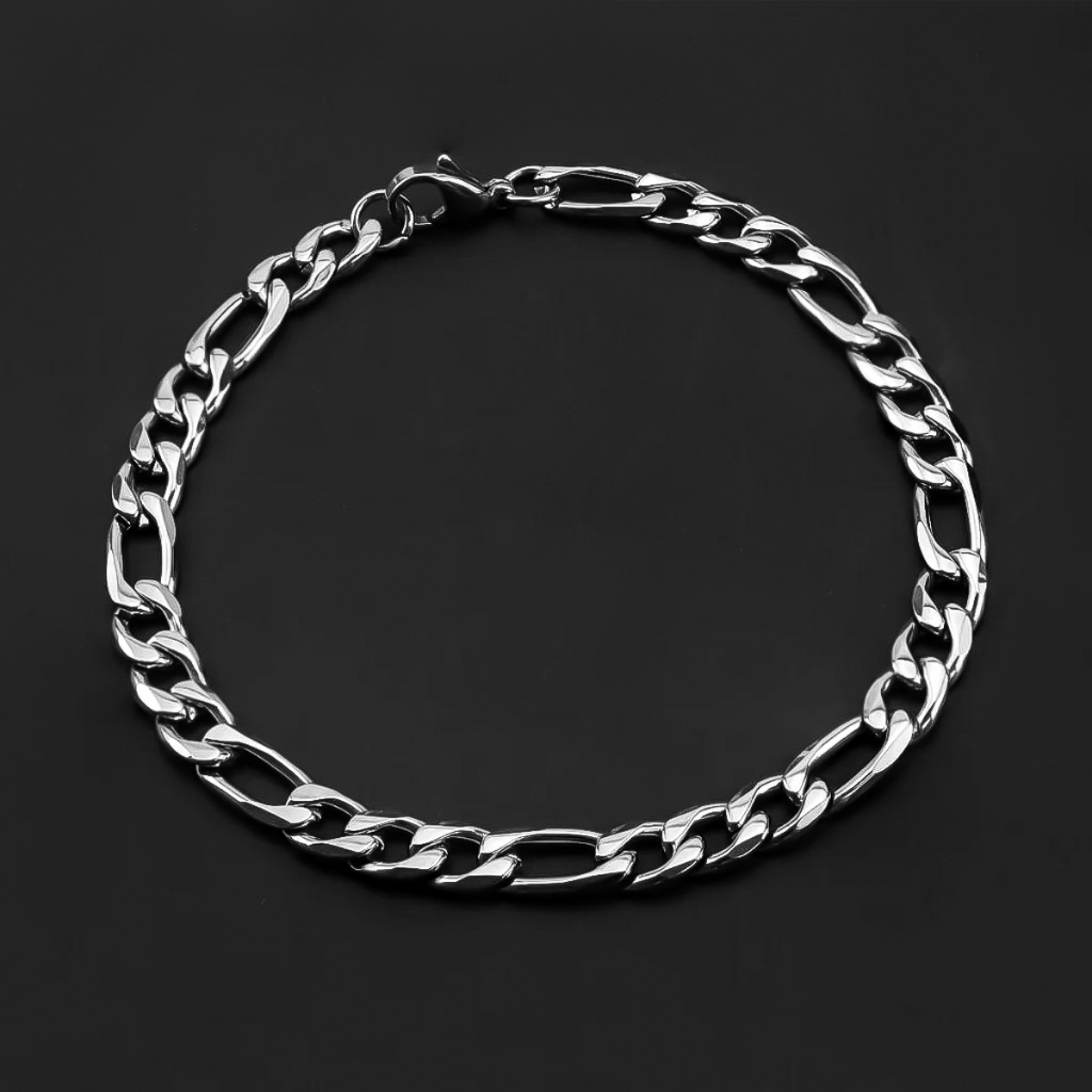 Pulseira Masculina Fina 3x1 Aço Inox Cirúrgico Prata 316L em Oferta na Shopee
