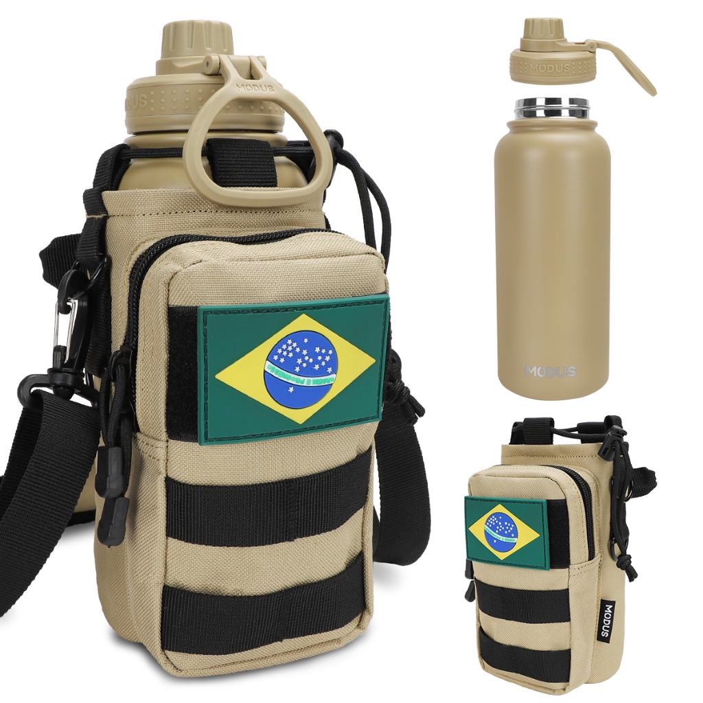 Garrafa Modus 1l Térmica Esportiva De Aço Inoxidável Com Isolamento A Vácuo e Bolsa