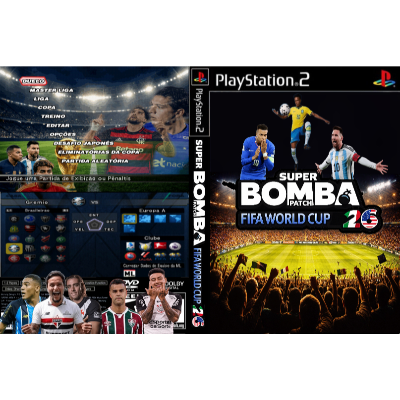Jogo Super Bomba Patch FIFA World Cup 2026 Ps2 Mídia Física 100% atualizado