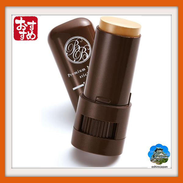 【Direto do Japão】BB em Bastão Mineral Premium [Sem fragrância, sem parabenos, FPS 50+ PA++++, Base BB Hidratante, Corretivo Premium Japonês, Mineral] Excelente cobertura - Complete sua maquiagem de base com apenas este produto após a aplicação do tônico.