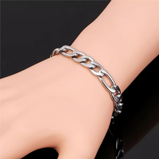 Pulseira Masculina Grossa Aço Inoxidável Cirúrgico 3x1 Prata Original em Oferta na Shopee