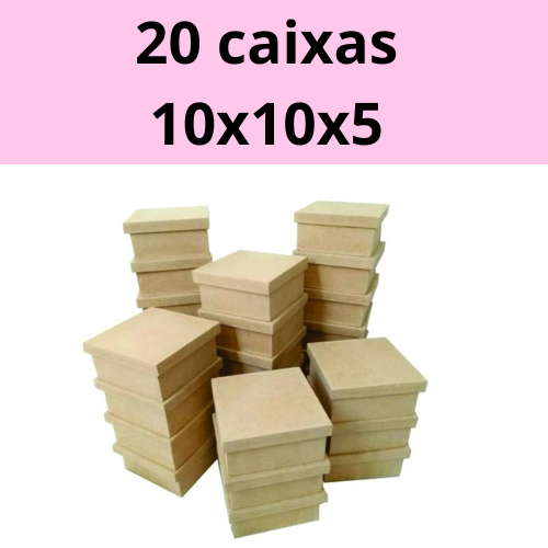 20 caixa 10x10x5 em MDF lembrancinha, presente com 20 ,15, 10, 5 quantidades