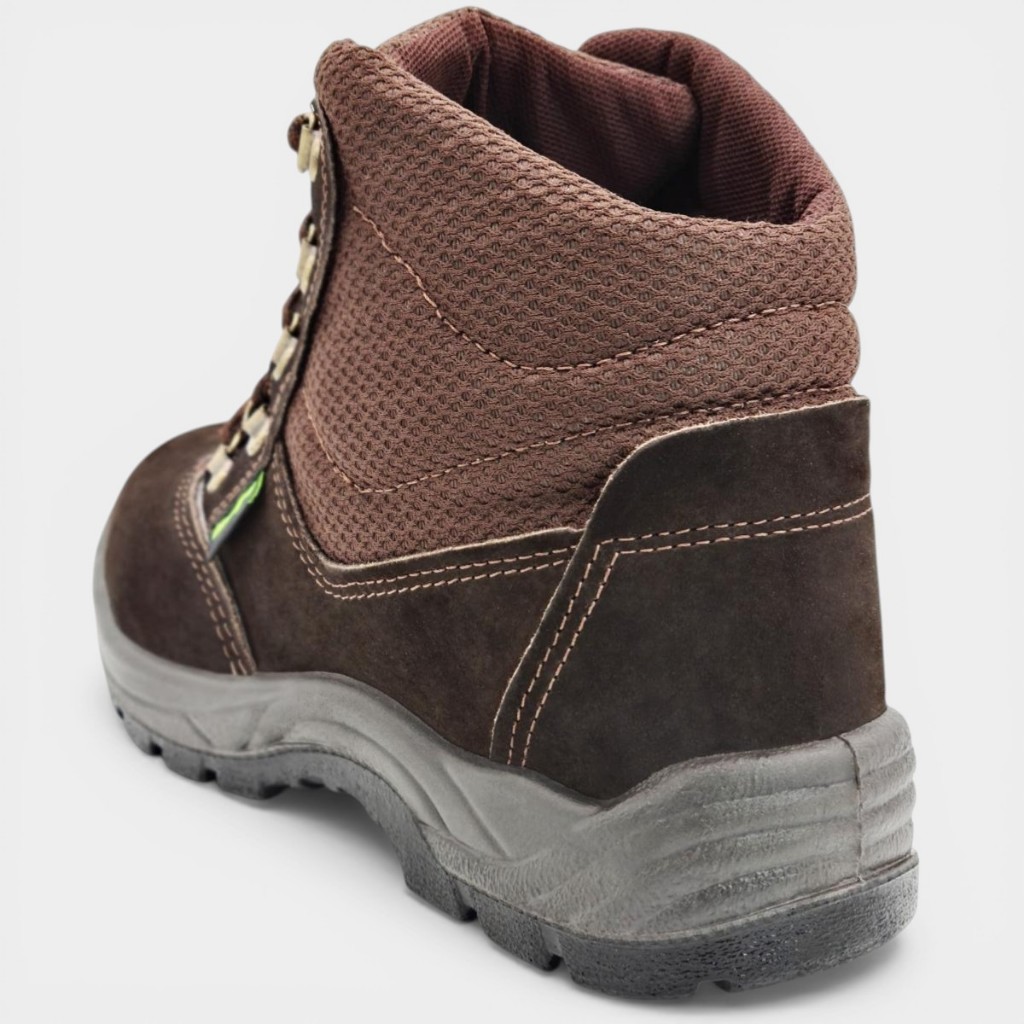 Bota De Segurança Biqueira de PVC Cartom CA40102 Couro Nobuck Proteção - Marrom